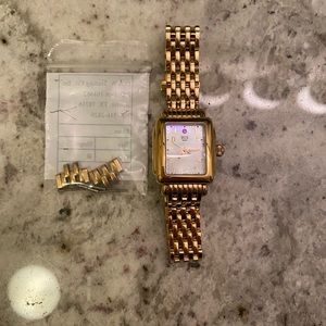 Michele gold watch - petite face